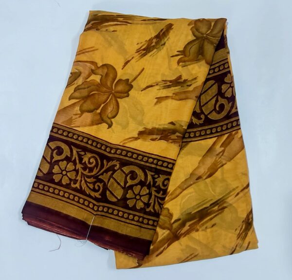 lime yellow with brown border