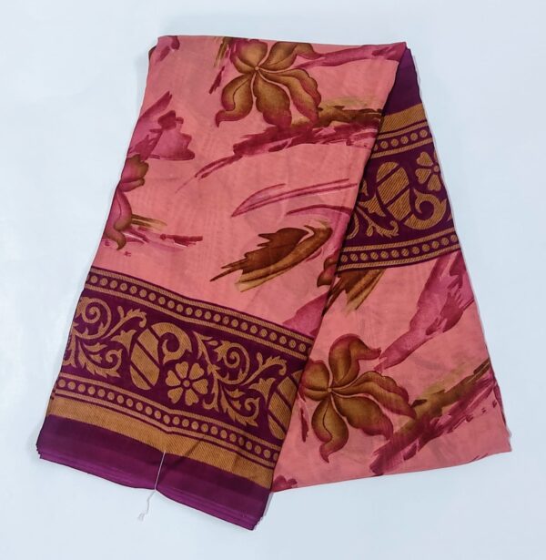 cream colour saree