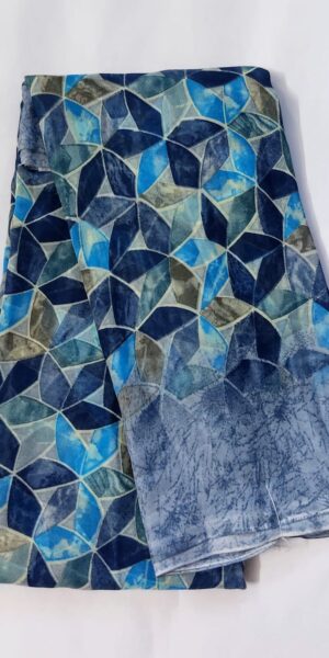 Dark sea blue saree | PS063 | sky blue | fine-looking simple sarees