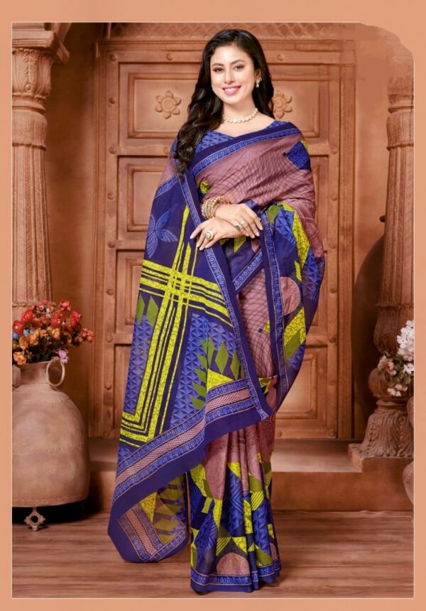 cotton mull saree