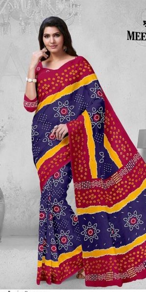 Bandhani saree blouse pattern BCS017