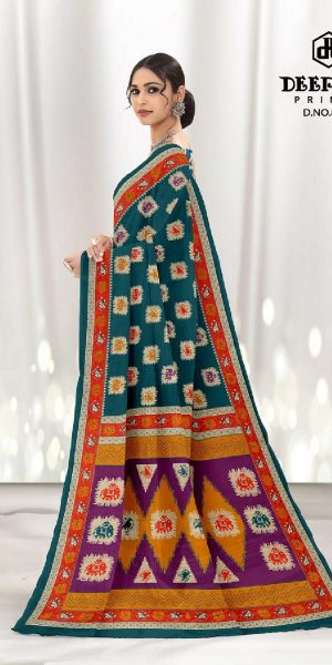 chanderi cotton sarees with kalamkari blouse KCS013