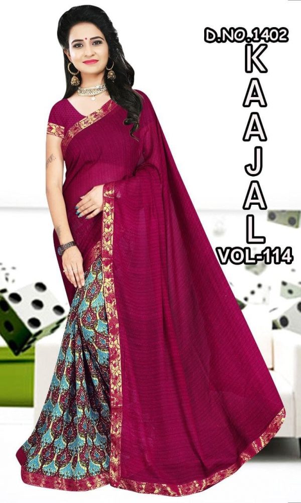 modern half saree colour combinations HS009