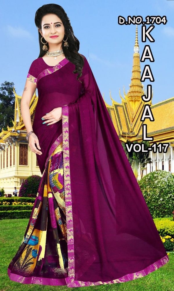 lehenga half saree designs HS023