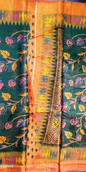 cotton silk saree blouse designs