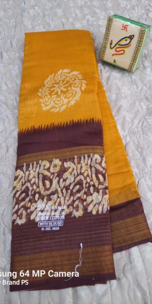 plain linen sarees CS042