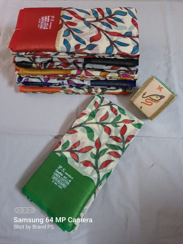 linen cotton sarees wholesale CS045