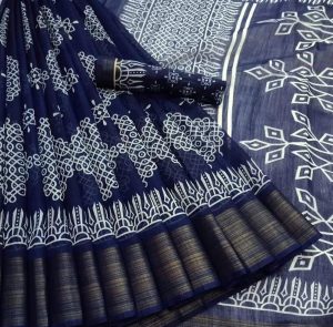 Linen sarees online CS023 | Latest saree border design | Everlasting Offers