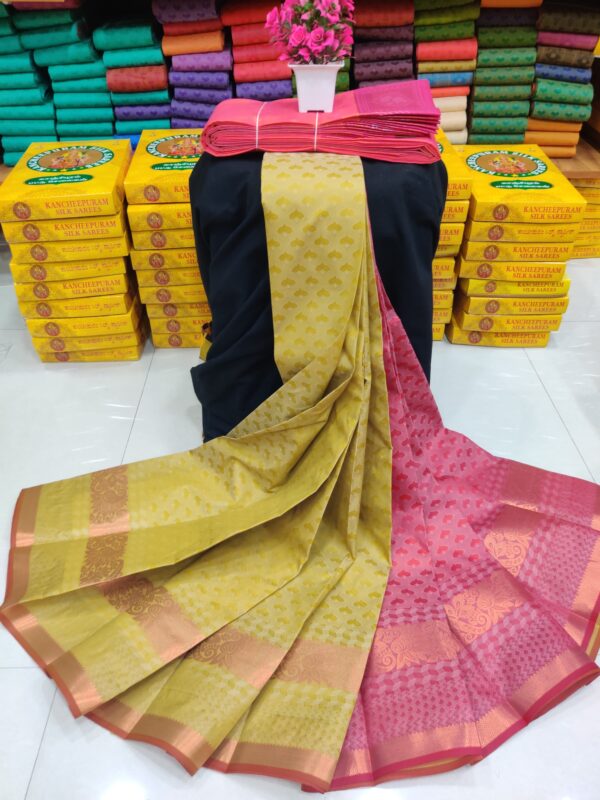 dark green silk saree