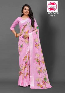 baby pink saree