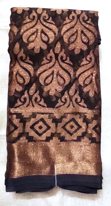 brown saree