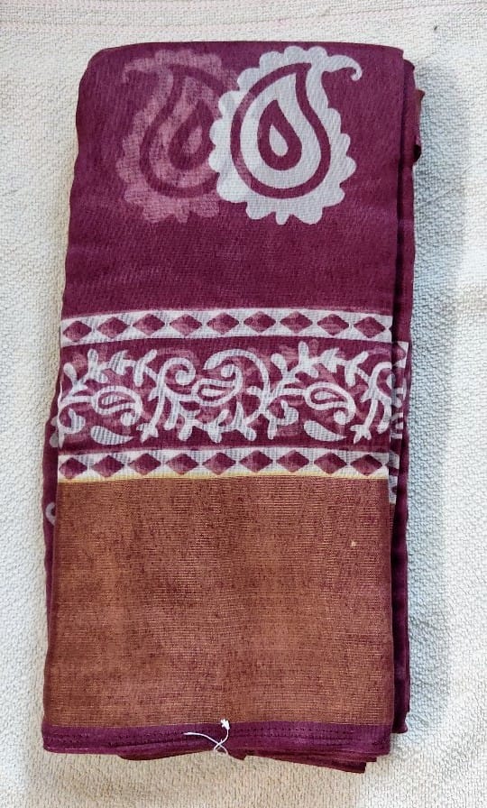 latest linen sarees