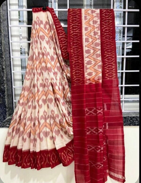 red silk saree with golden border