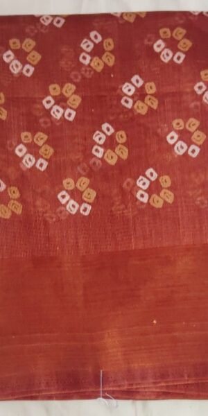 printed linen saree