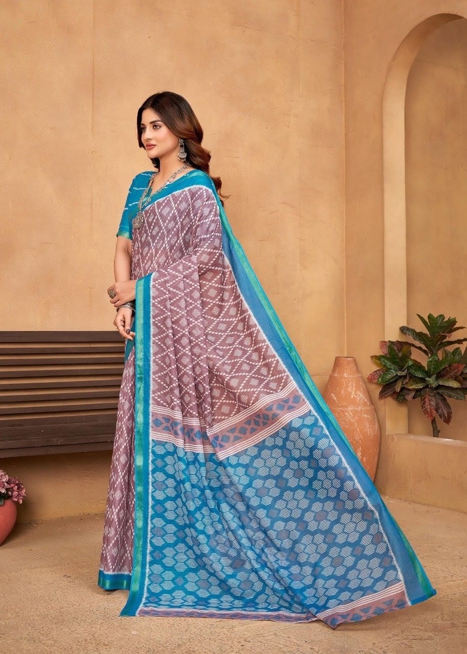 kalamkari print sarees | KCS011 | All India Free Shipping 1 kalamkari print sarees