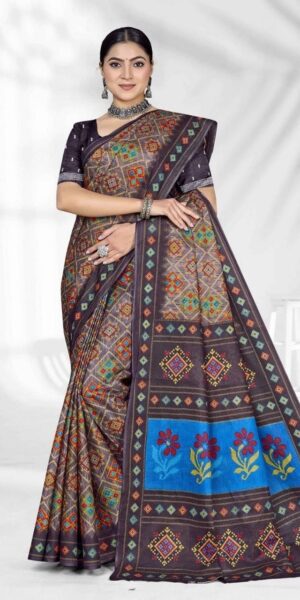paper cotton saree