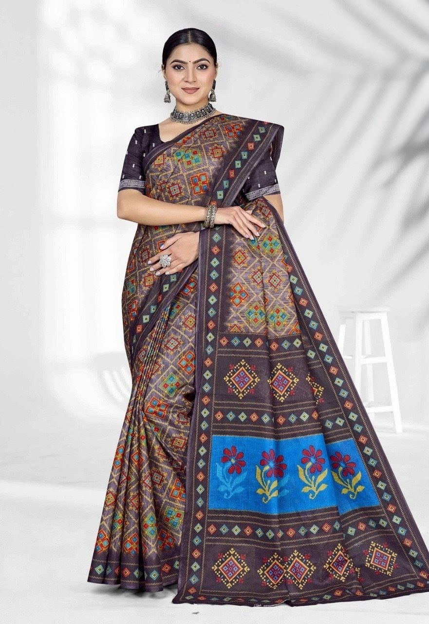 paper cotton saree | PCS033 | Cheapest South Cotton Saree Sale 1 paper cotton saree
