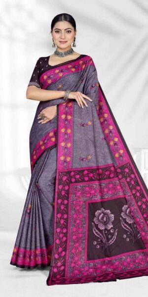 grey saree