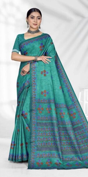 embroidery cotton sarees