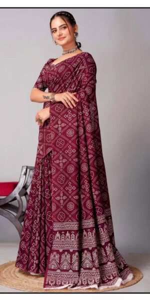 simple cotton saree