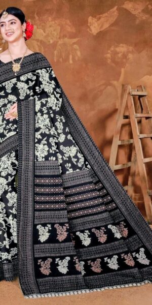 black colour saree