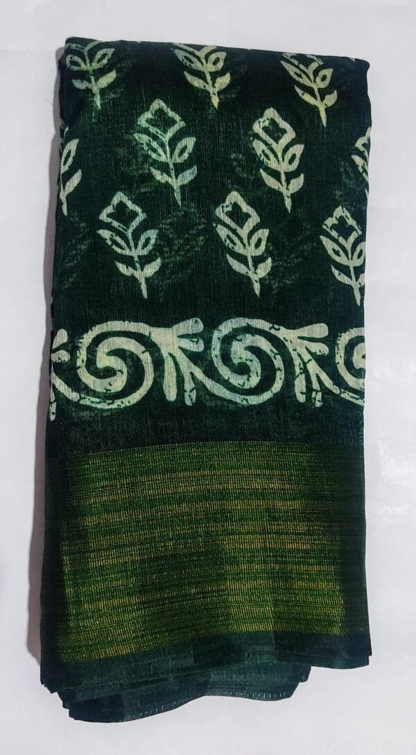 linen cotton below 300 | CS077 | 50% best golden zari colours