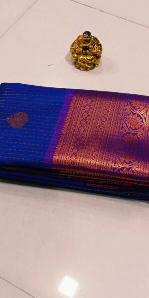 ink blue vaira oosi saree VS002