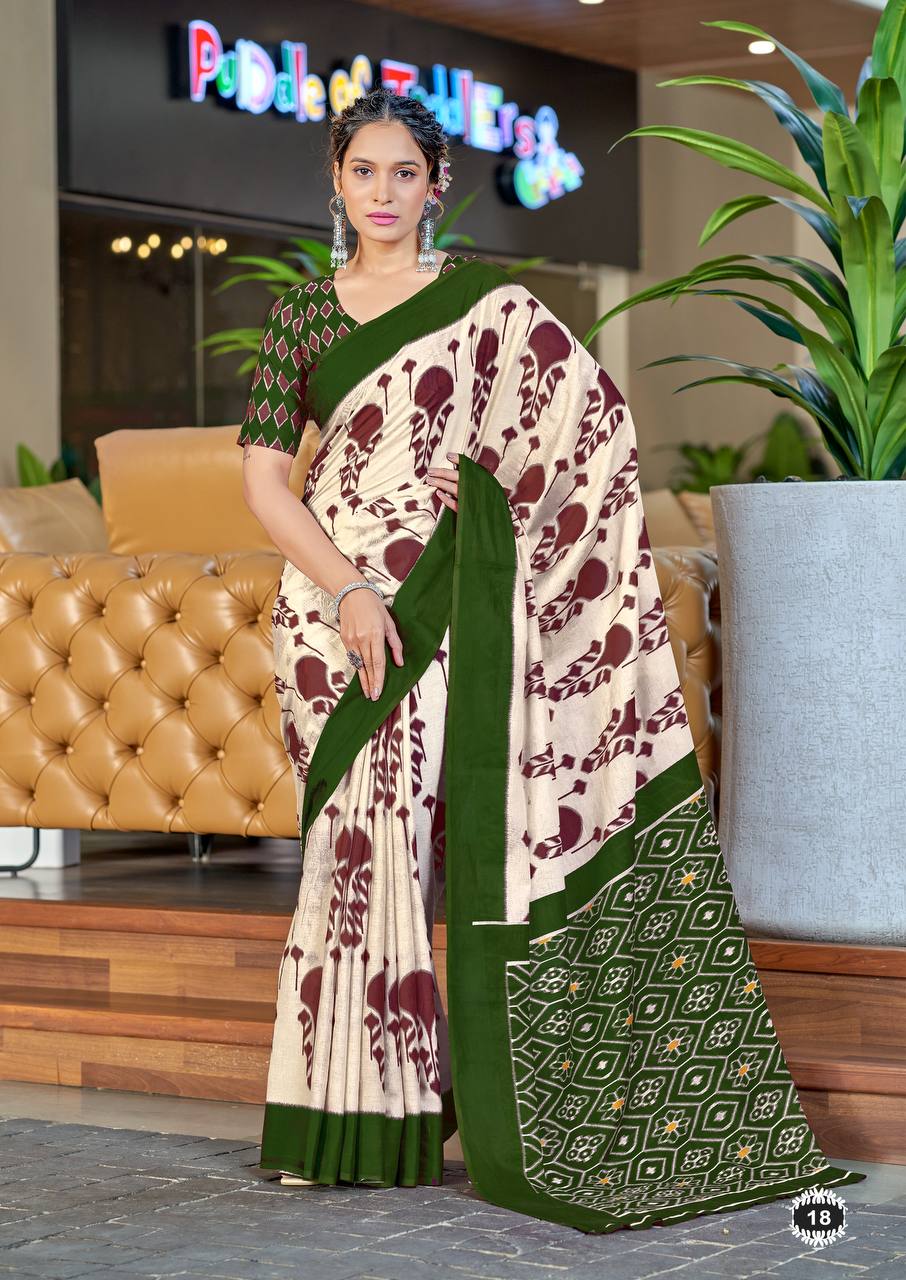 ikat cotton sarees | ICS038 | summer cool compliment offers 1 kalamkari cotton sarees below 500